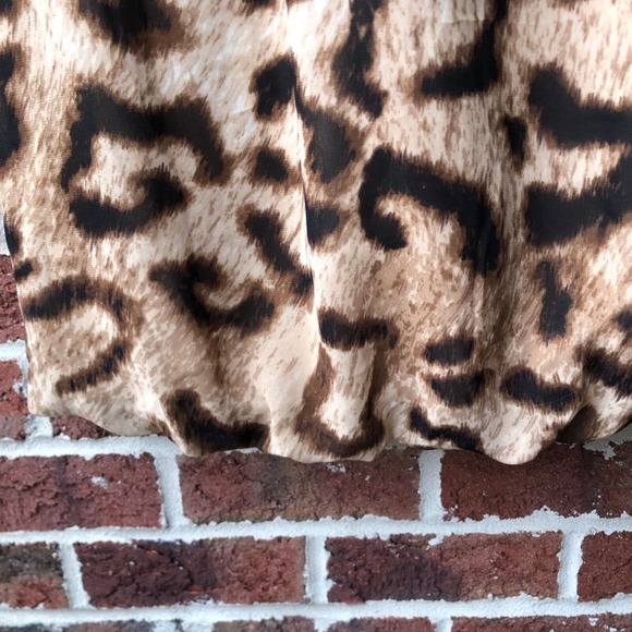 Nicole Miller Animal Print Keyhole Neck Dress Size 12 - Picture 6 of 6